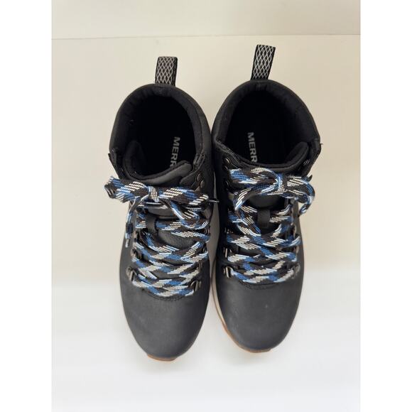 MERRELL 7.5 Black Waterproof Leather Hiking Boots - Picture 4 of 11